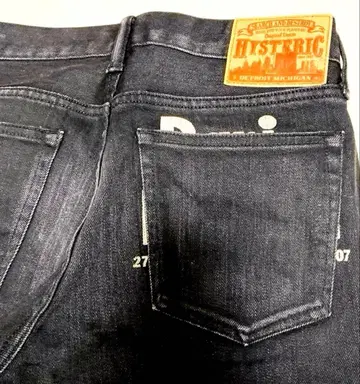 HYSTERIC GLAMOUR 블랙 데님 30인치