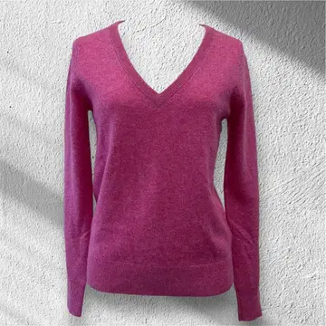 유니클로 UNIQLO 니트 스웨터 V넥 캐시미어 100%