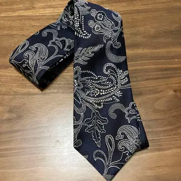 ETRO 네이비 페이즐리 무늬 넥타이