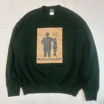 프린트 맨투맨 피셔맨 크루넥 USA제