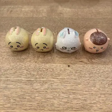 치이카와 저금통 4개 세트 토끼 모몽가 밤만쥬