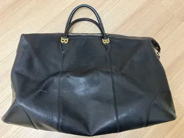 BALLY 블랙 가죽 보스턴 백