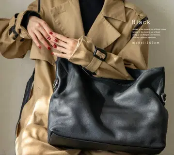 신품급 천연 가죽 가방 핸드백