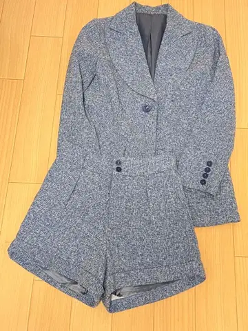 새상품급 트위드풍 숏팬츠 셋업