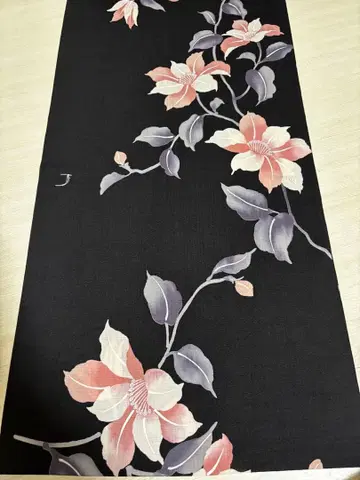 꽃무늬 유카타 옷감