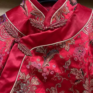 [ 컨디션 최상 ] 고급 금란 짜임 차이나 자켓