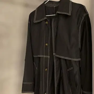 블랙 트렌치코트 M 사이즈