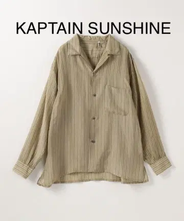 KAPTAIN SUNSHINE 오픈 카라 셔츠