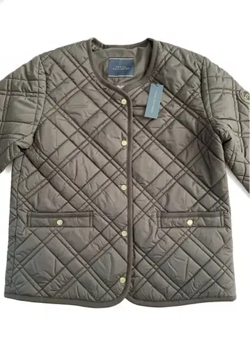 DANIEL WELLINGTON 라이트 브라운 퀼팅 자켓