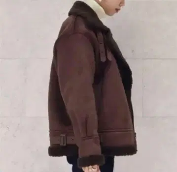 [ LOWRYS FARM ] 보아 블루종 무스탕 자켓