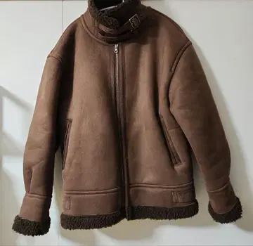 [ LOWRYS FARM ] 보아 블루종 무스탕 자켓