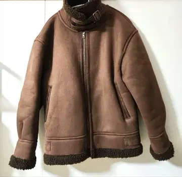 [ LOWRYS FARM ] 보아 블루종 무스탕 자켓