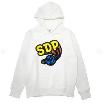 SDP 로고 화이트 후드티