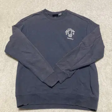 키스 해링 아트 맨투맨 다크 그레이