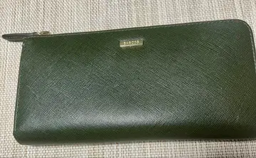 BARCOS 발코스 그린 계열 사피아노 가죽 장지갑