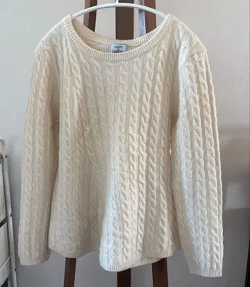 ships 해밀턴 울 캐시미어 혼방 케이블 니트