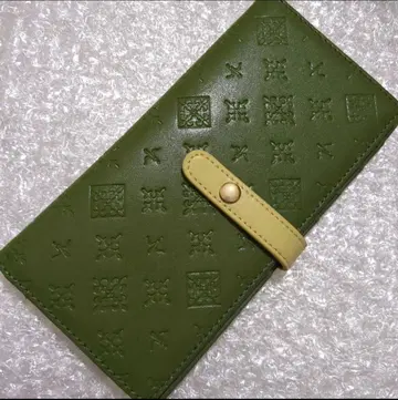 그린 계열 슬림 장지갑 데일리 러셋 지갑 얇은 지갑