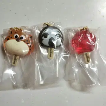 주토피아 아이스캔디 참 가챠가챠 3개 세트