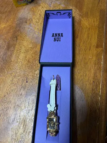 ANNA SUI 아날로그 손목시계 화이트/퍼플