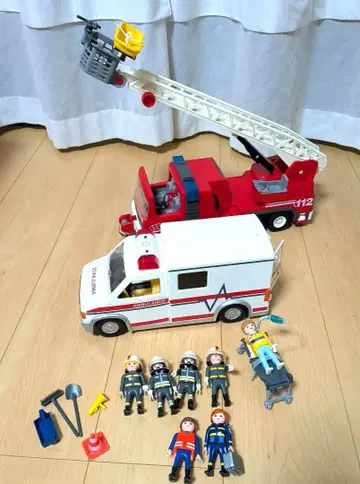플레이모빌 소방차 구급차