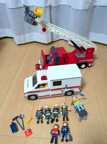 플레이모빌 소방차 구급차