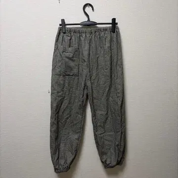 나카가와 마사시치 상점 따뜻한 하운드투스 몸빼 팬츠 L 사이즈