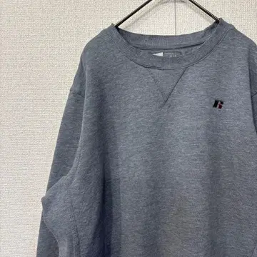 러셀 맨투맨 로고 원 포인트 미국 빈티지 의류 M 3453