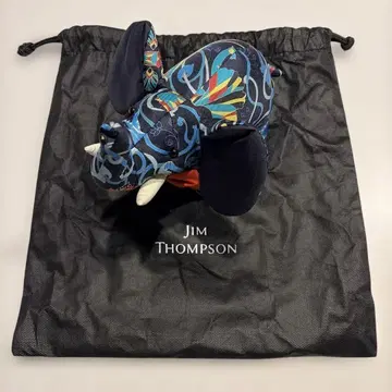 짐 톰슨 코끼리 봉제 인형 실크 100% 새상품