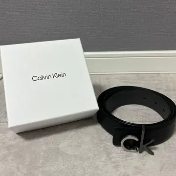 캘빈 클라인 블랙 벨트 CK 로고 박스 포함