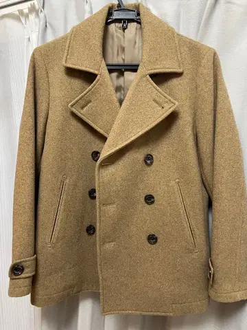 TKMIXPICE 울 더블 브레스트 피 코트 M 베이지