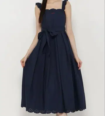 REDYAZEL 네이비 코튼 원피스