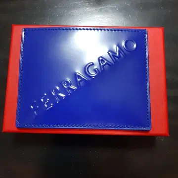 FERRAGAMO 파랑 카드 케이스 이탈리아제