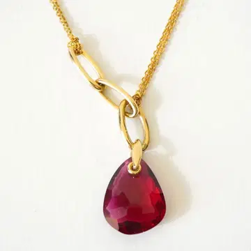 스와로브스키 Mini Parallele Bordeaux 목걸이