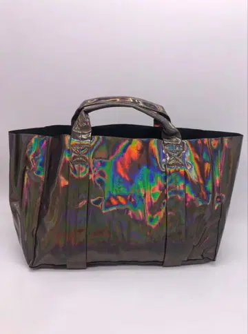 burself 버세르프 미러 토트 핸드백 그레이 홀로그램 마죠라 컬러