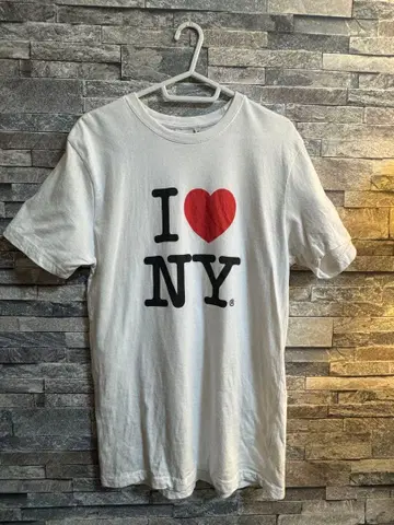 I NY 화이트 T셔츠 M