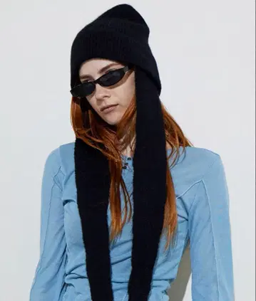 2way 이어 플랩 비니 블랙