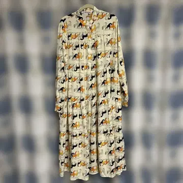 미사용 말 원피스 롱 여성용