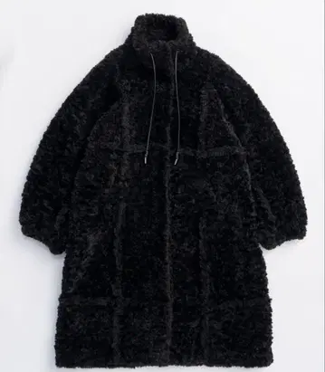 MAISON SPECIAL 컷오프 하이넥 보아 코트