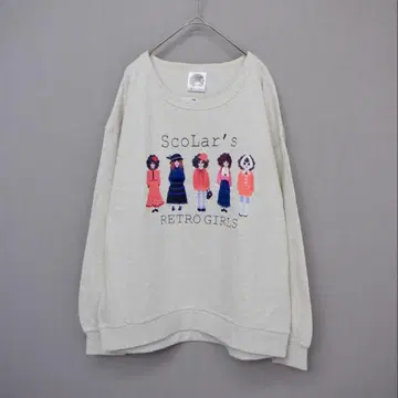 스칼라 153744: 암워머 포함 레트로 패턴 쭈리 풀오버