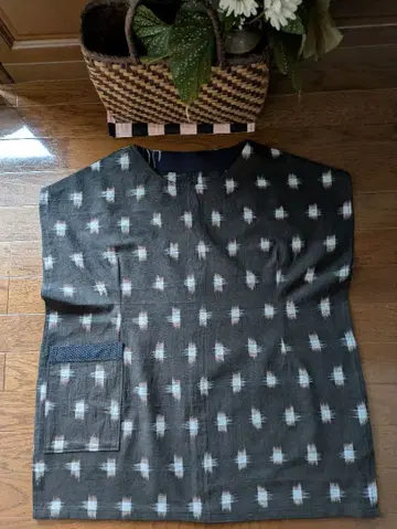 빈티지 원단 카스리 튜닉