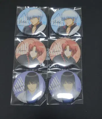 은혼 The 캐릭터 긴토키 카무이 카츠라 캔뱃지 cat