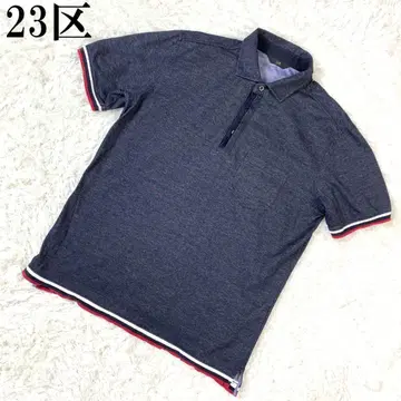 23KU 카라 부착 티셔츠 네이비 48 B7091