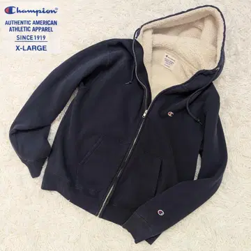 Champion 플리스 안감 지퍼 후드티 XL