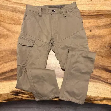 베이지 카고 팬츠 스무스 데님