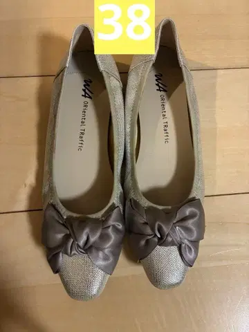 oriental traffic 베이지 플랫슈즈 38