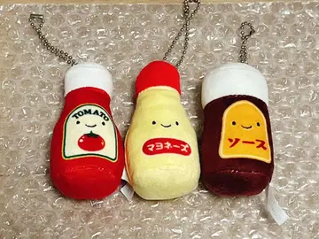 닛코리노 가챠 조미료 봉제 인형 마요네즈 소스 케첩
