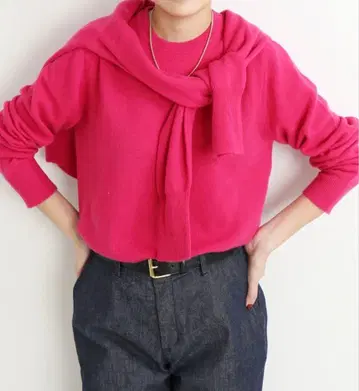 새상품급 IENA 캐시미어 크루넥 니트 풀오버