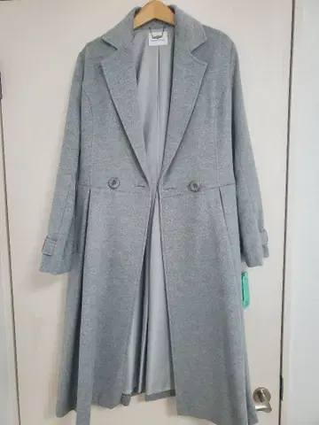 새상품 택 포함 Dear Princess 그레이 롱 코트 벨트 포함