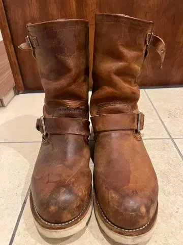 레드윙 브라운 가죽 엔지니어 부츠