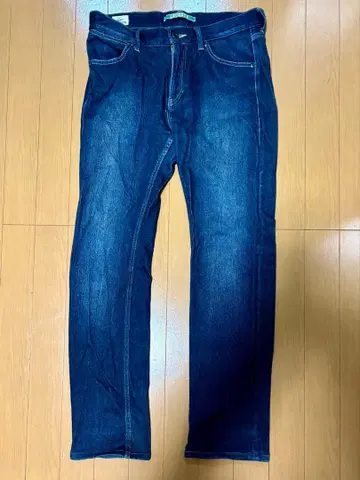 LACOSTE 다크 블루 슬림핏 데님 팬츠